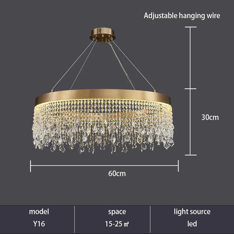 

Зимлунг хрустальная люстра LED 230В