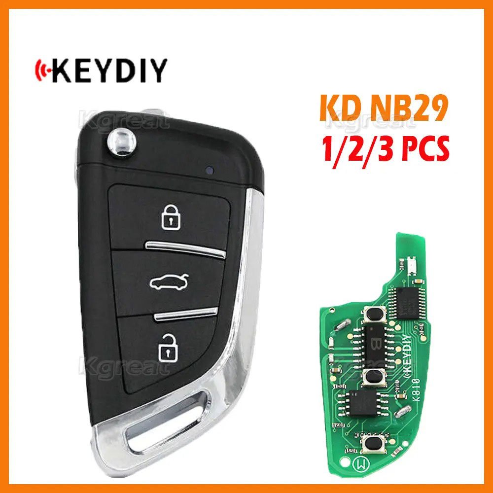 

1/2/3 шт. KEYDIY KD NB29 многофункциональный универсальный пульт дистанционного управления с 3 кнопками для KD900 + URG200 KD-X2 KD NB автомобильный пульт дистанционного управления с чипом