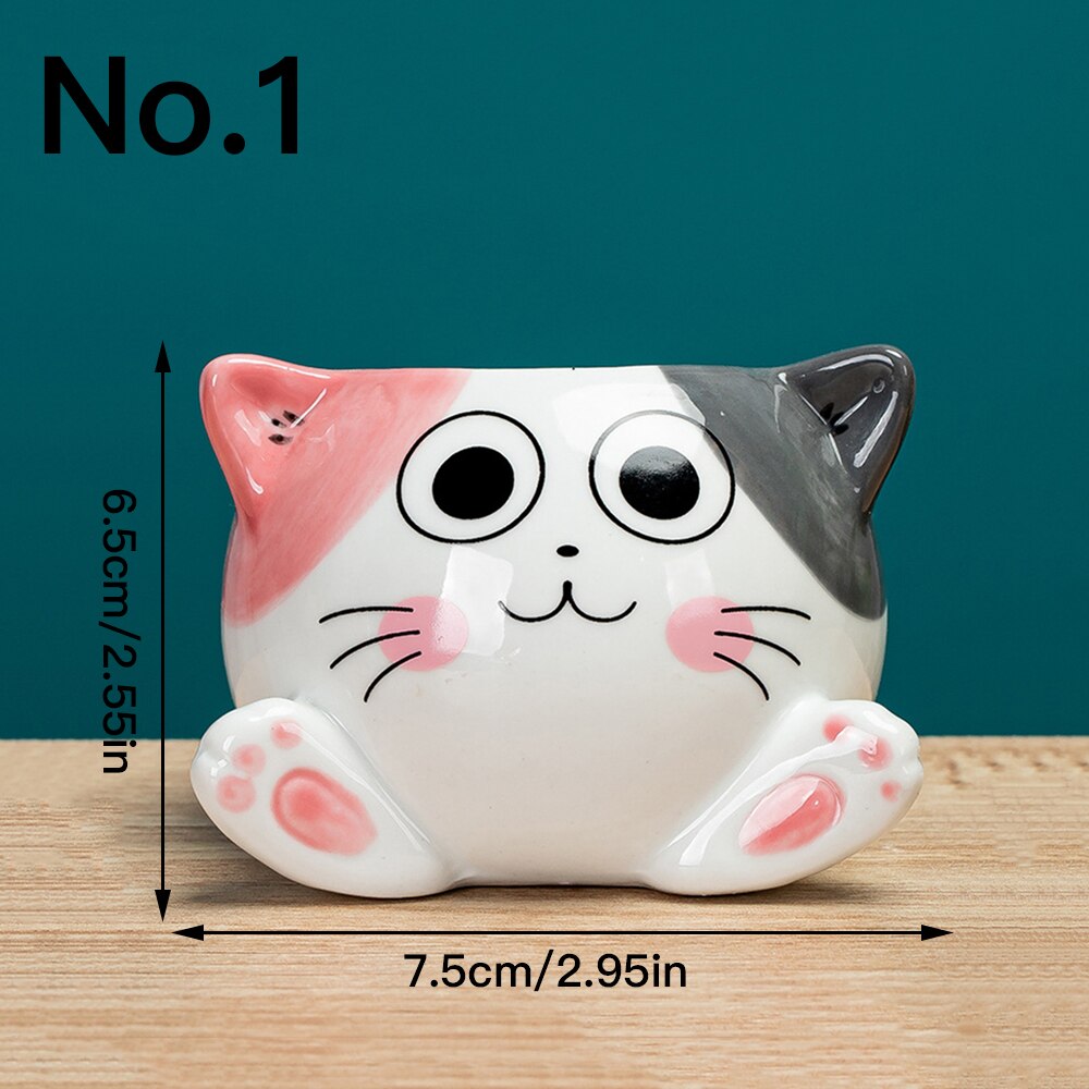 

Милый кот цветочный горшок художественная ваза керамические кашпо украшения домашний декор украшение сада бонсай суккулентный горшок горшок для растений