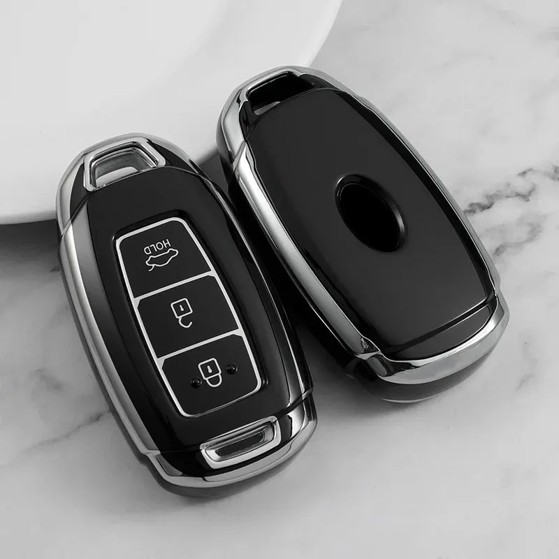 

Чехол для автомобильного ключа из ТПУ для Hyundai Creta 2 Creta 2021 2022 Ix25 Kona версия 2018 I20N Santa Fe 2020 2021 Palisade