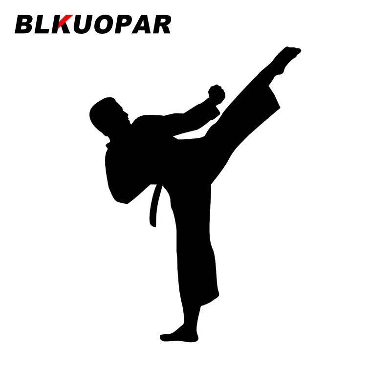 

BLKUOPAR силуэт Karate автомобильные наклейки высечка граффити наклейки аксессуары для автомобиля водонепроницаемый солнцезащитный устойчивый к царапинам графика