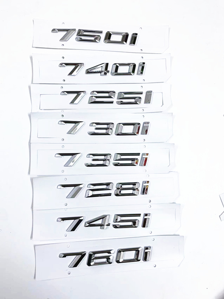 

1 шт., Логотип BMW 725i 728i 730i 735I 740i 750i 760i, задний номер E23 E32 E38 E65/E66 F01, стандартные аксессуары