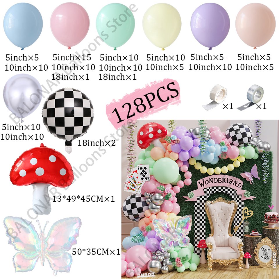 

Комплект гирлянд из воздушных шаров Macaron Wonderland, 128 шт.