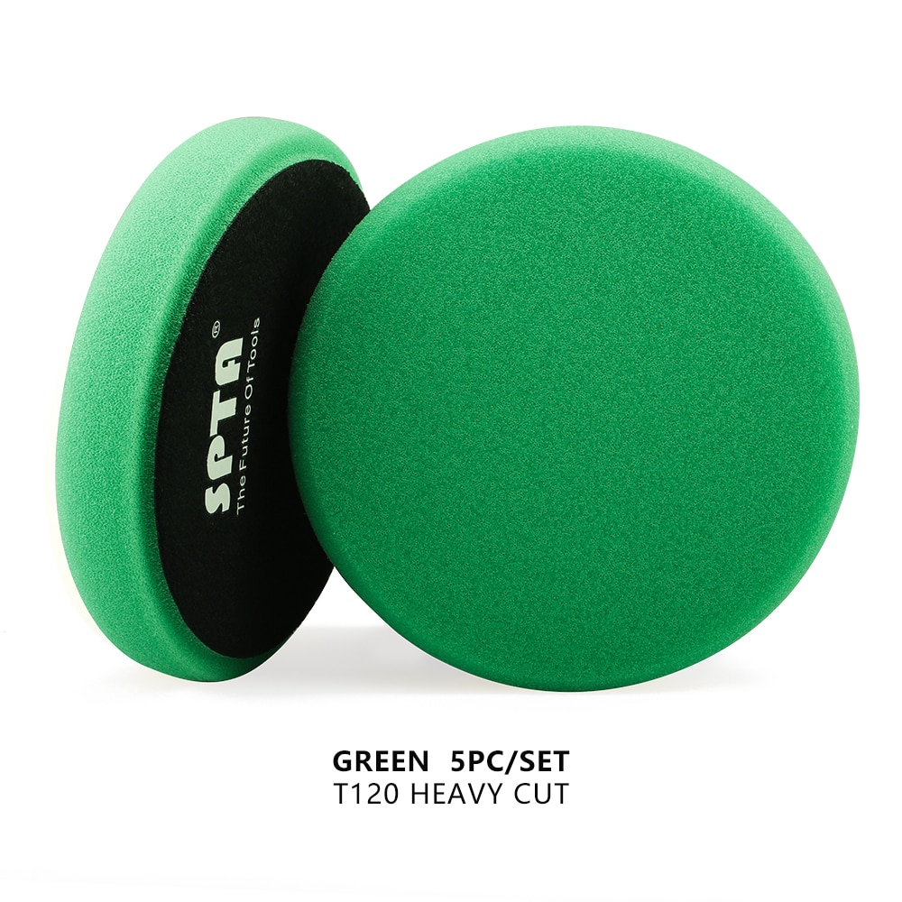

(Оптовая ) SPTA 3 "/5"/6"/7 "автомобильные губчатые полировальные подушечки для полировки автомобиля плоская полировальная подушечка для DA/RO/GA автомобильный буферный полировщик полировка/воск