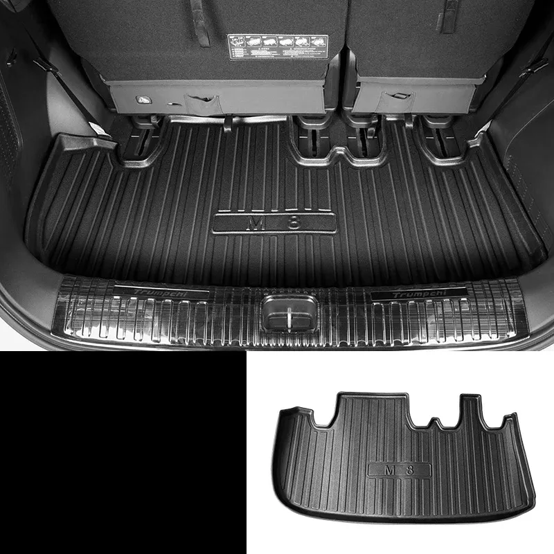 

Для Trumpchi GAC M8 2024 2023 2025 Автомобильный Стайлинг TPE Коврик для подставки для ног Коврик в багажник Водонепроницаемая модифицированная часть Коврик в багажник Автоаксессуары