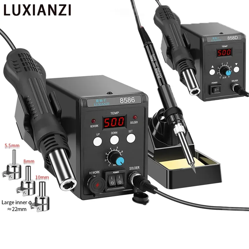 

LUXIANZI 8586D паяльная станция 2 в 1