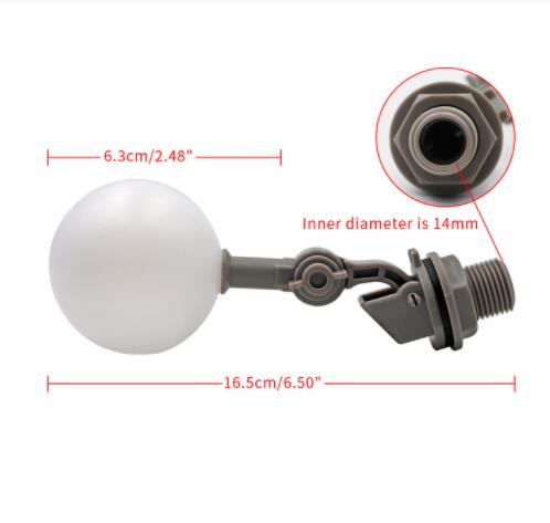 

Пластиковый поплавковый мини-клапан DN15 1/2 ''DN20 3/4'', регулируемый аквариум с обратным осмосом, поплавковый шарик для чаши для воды