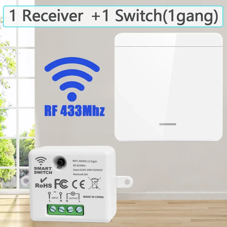 

Беспроводной переключатель GGBEE RF433 для дома