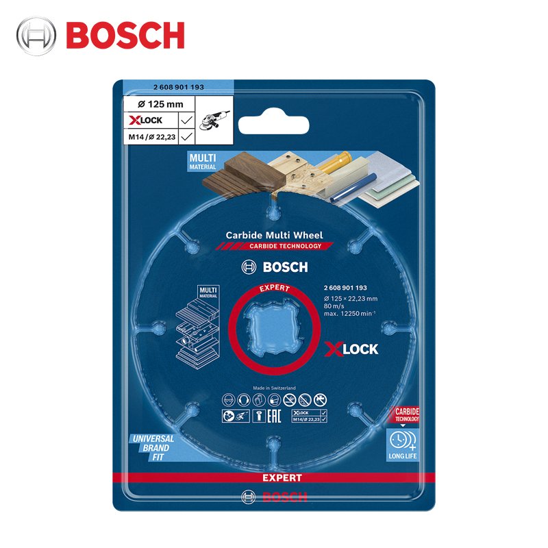 

Пильное полотно Bosch X-Lock из твердого сплава, многофункциональное режущее полотно, режущий диск для угловой шлифовальной машины, электрическая пила