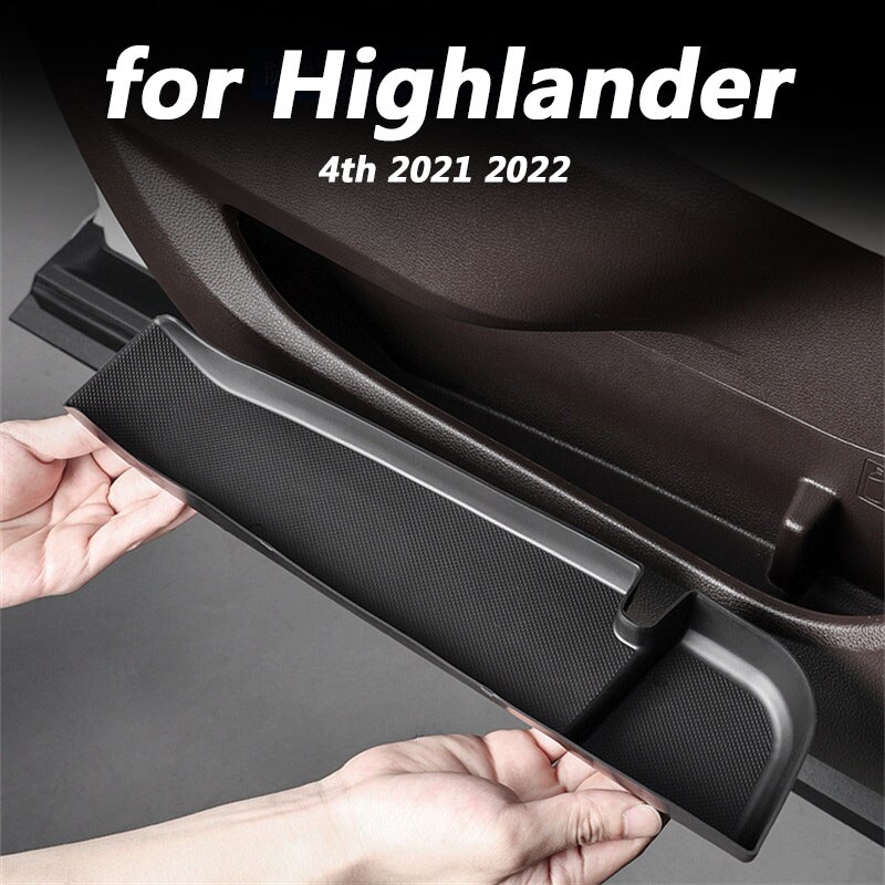 

Для Toyota Highlander 4th 2021 2022 аксессуары для украшения интерьера автомобиля, дверная панель, коробка для хранения, прокладка с шумоподавлением cleani