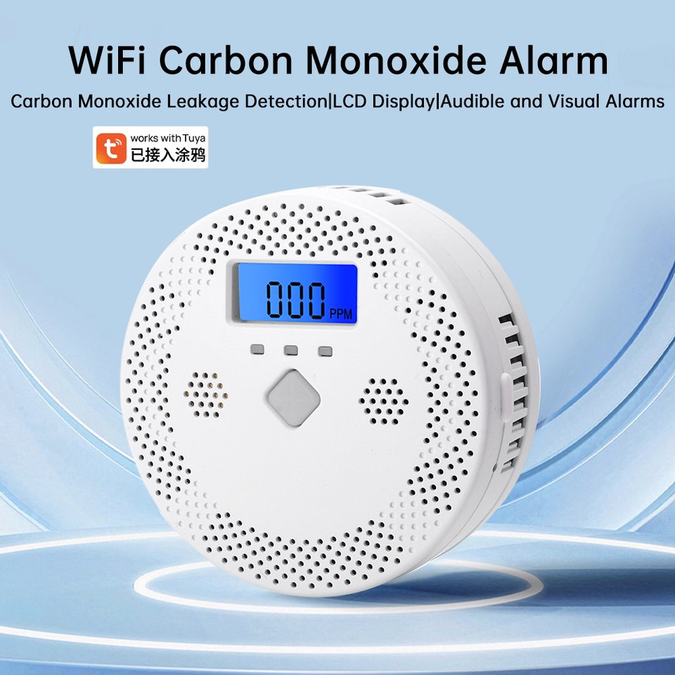 

Смарт-детектор угарного газа с Wi-Fi, 70 дБ