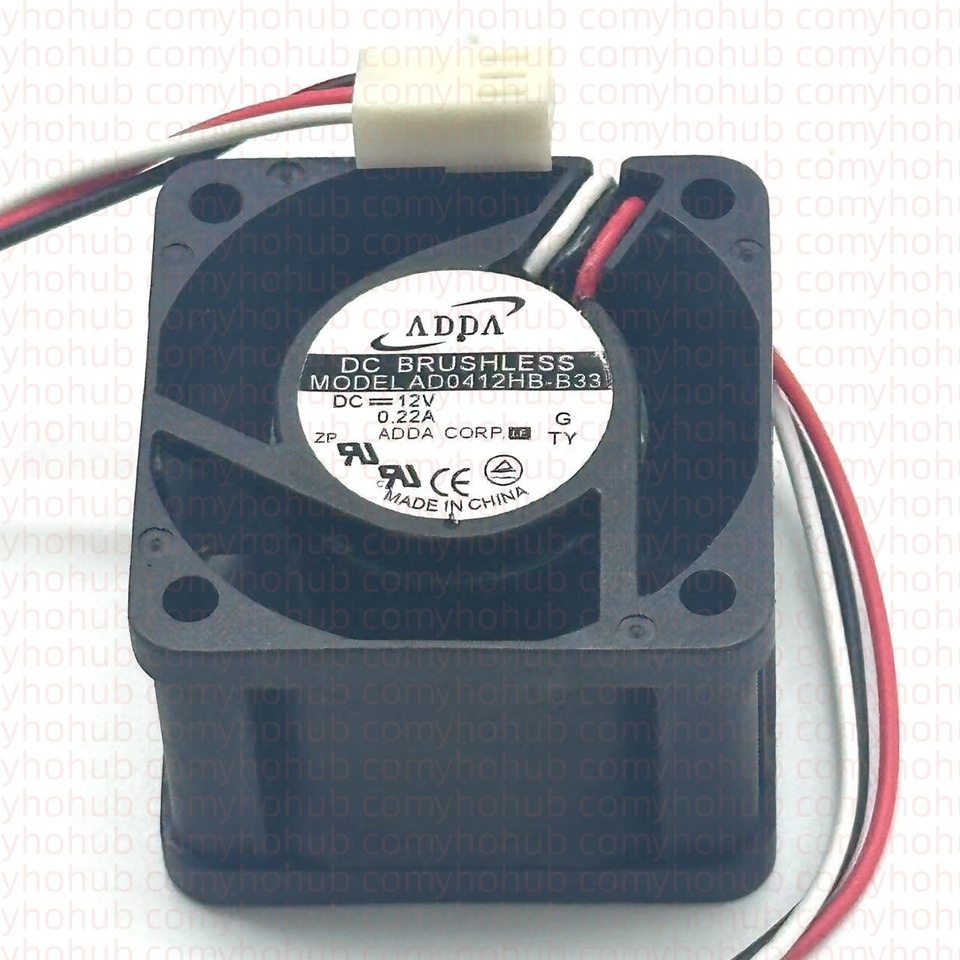 

ADDA AD0412HB-B33 DC 12 В 0,22 А 40x40x28mn м 3-проводной охлаждающий вентилятор для сервера
