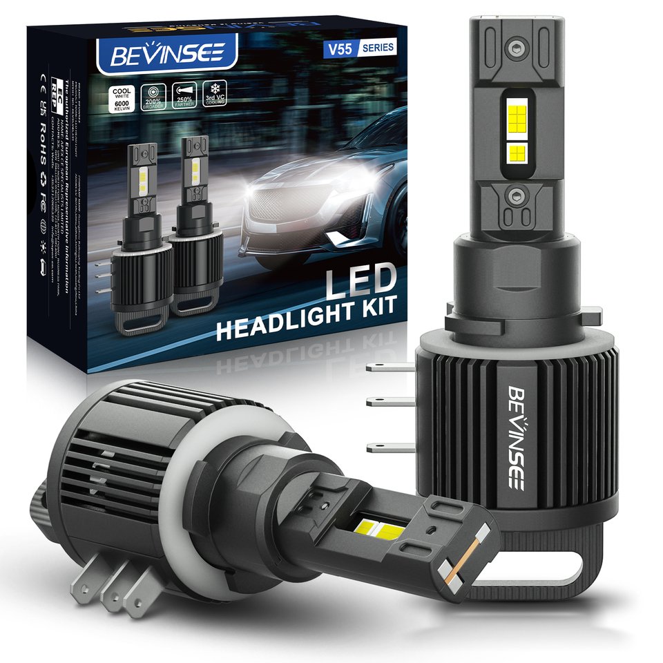 

BEVINSEE H15 светодиодный без ошибок дальний свет DRL 110 Вт 11000LM светодиодный автомобильный светильник высокой мощности H15 для Volkswagen Golf 7 6 Ford Kia BMW Volvo
