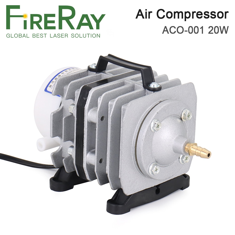 

FireRay 20W ACO-001 воздушный компрессор 20 л/мин Электрический магнитный воздушный насос для лазера Co2