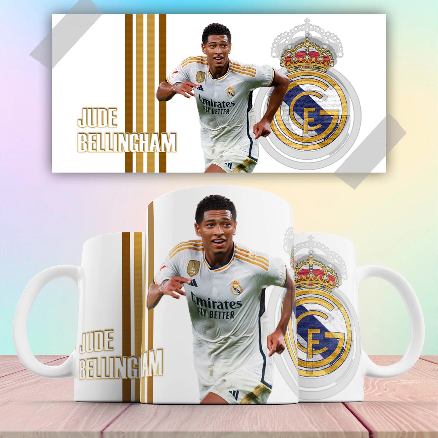 

Кружка футболист Джуд Беллингем Jude Bellingham Реал Мадрид Real Madrid FC КР174862 330 мл