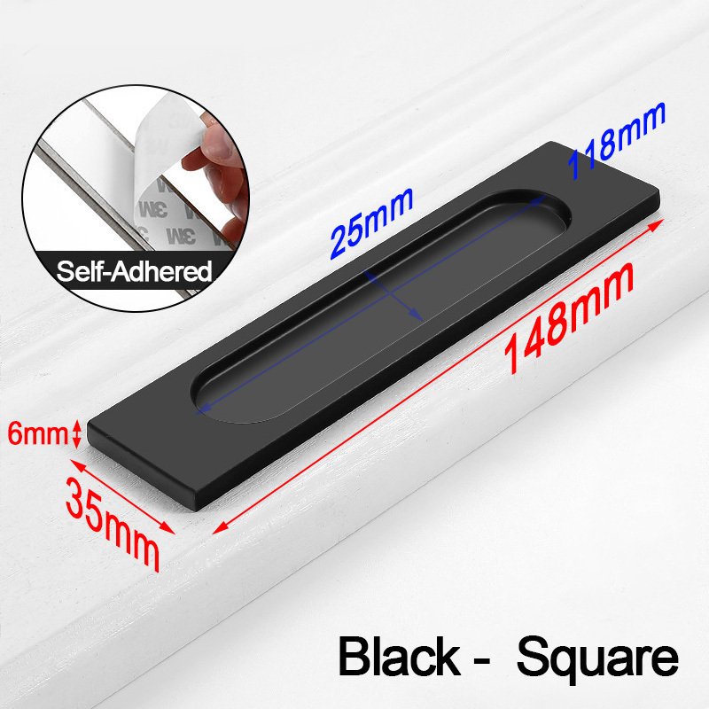 

Утопленные ручки для заподлицо, самоклеящиеся ручки из алюминиевого сплава для дверей кухонного шкафа, маленькие раздвижные дверные ручки для шкафа