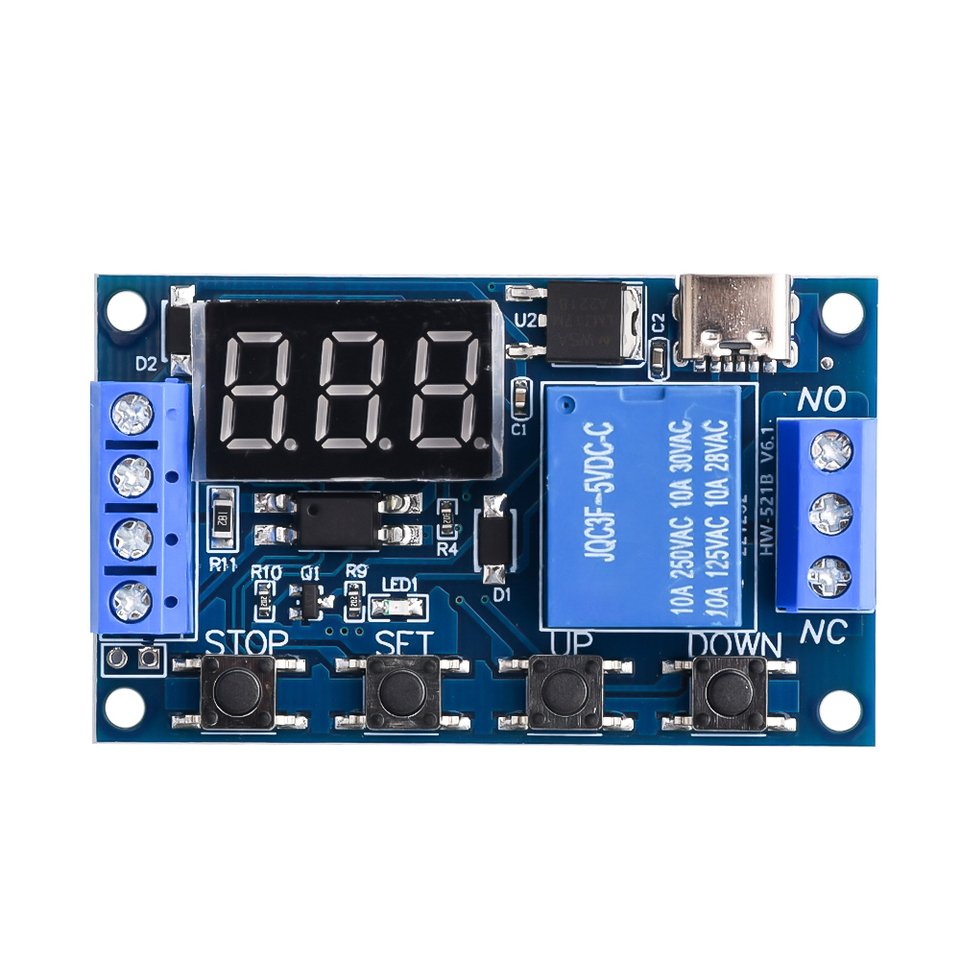 

Реле времени с задержкой, 5 шт., 6-30 В постоянного тока, Type-C/Micro USB, 5 В