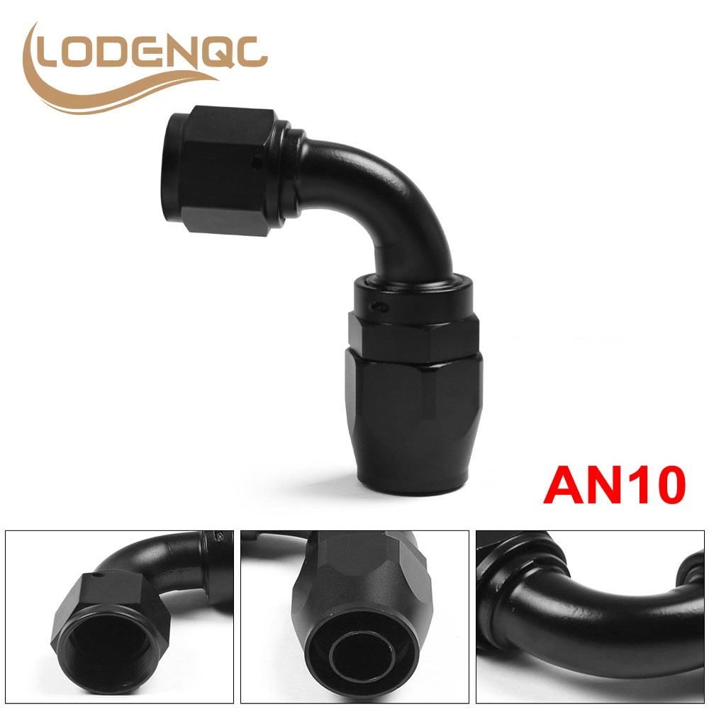 

Lodenqc AN 10 фитингов AN10 алюминиевые фитинги 90 градусов черные масляные/топливные/поворотные фитинги для шлангов (аналогично)
