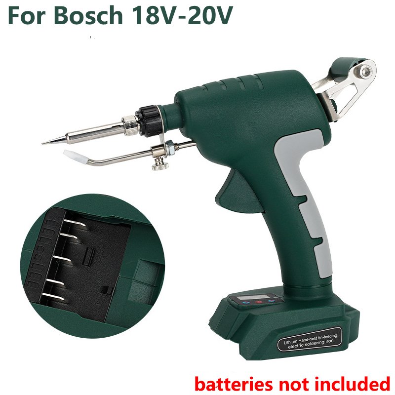 

Ручной автоматический оловянный электрический паяльник 75 Вт для Makita/Dewalt/Milwaukee/Bosch 18 В с литий-ионным аккумулятором, светодиодный утюг