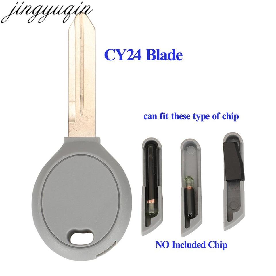 

Jingyuqin 2B чехол для дистанционного ключа от машины Shell для Jeep Dodge Durango Sebring Magnum Chrysler 300 Voyager 2007 CY24 Blade No Chip