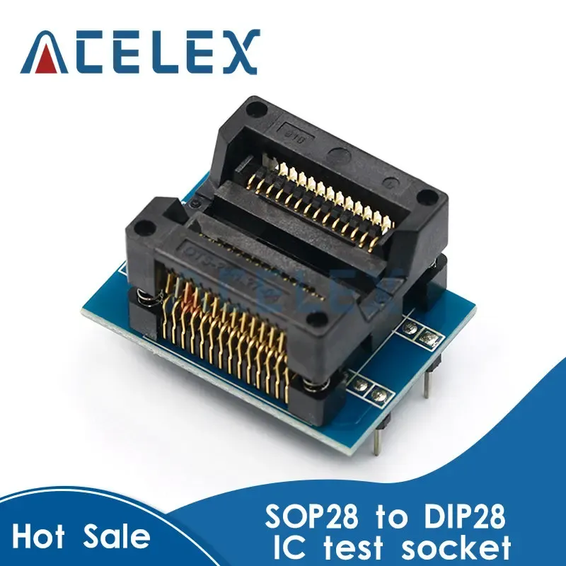 

Переходник SOP28 в DIP28, с гнездом 300 мил IC SOIC28 до DIP28 SOP16 до DIP16 SOP20 на DIP20