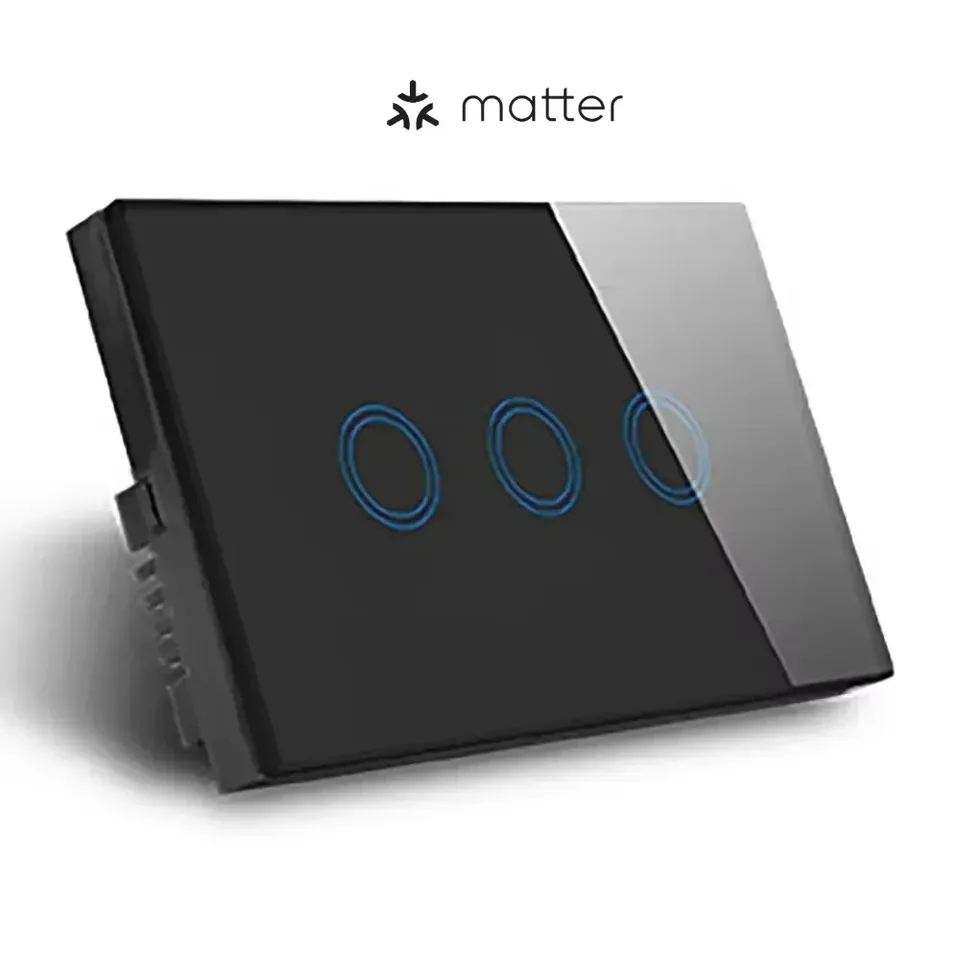 

Melery Matter Thread Wi-Fi Smart Light Настенный выключатель Сенсорный датчик Пульт дистанционного управления от Alexa Google Home Siri Homekit SmartThings
