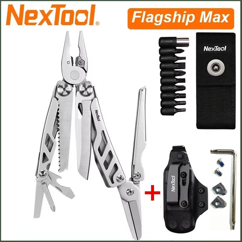 

NexTool Флагманские Max 14 в 1, многофункциональные плоскогубцы EDC, складной нож, тактические карманные ножи для выживания в кемпинге, многофункциональные инструменты, плоскогубцы
