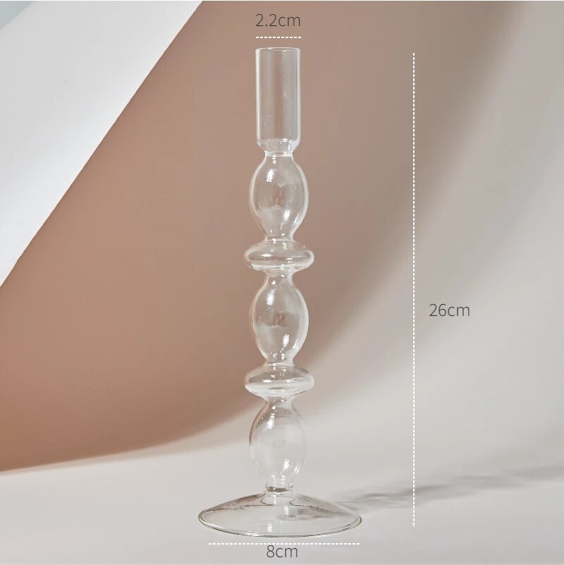 

Прозрачный стеклянный подсвечник Floriddle Decor