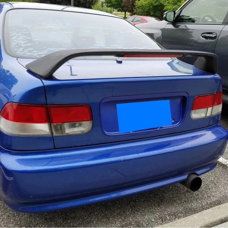 

Для 1996-2000 Honda Civic 2DR, пригрунтованная автомобильная лампа, светодиодный тормоз, черный спойлер, аксессуары для стайлинга автомобиля