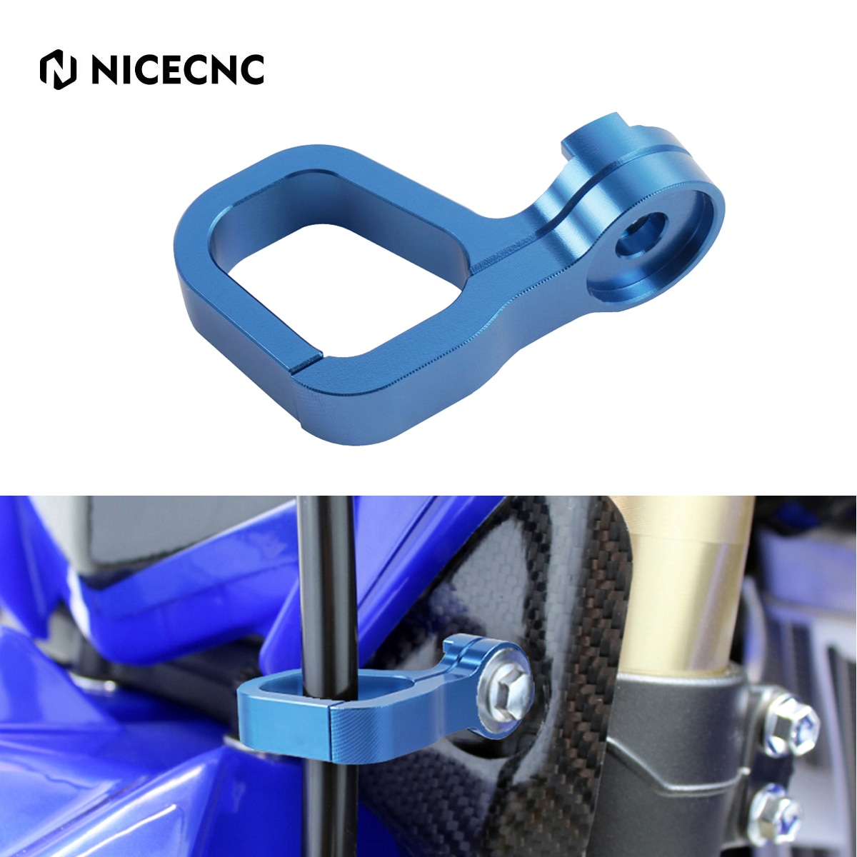 

NiceCNC для Yamaha YZ250F YZ450F 2010-2022 YZ250FX YZ450FX 2016-2021 WR250F WR450F 2016-2018 передний тормозной шланг линия кабельный зажим