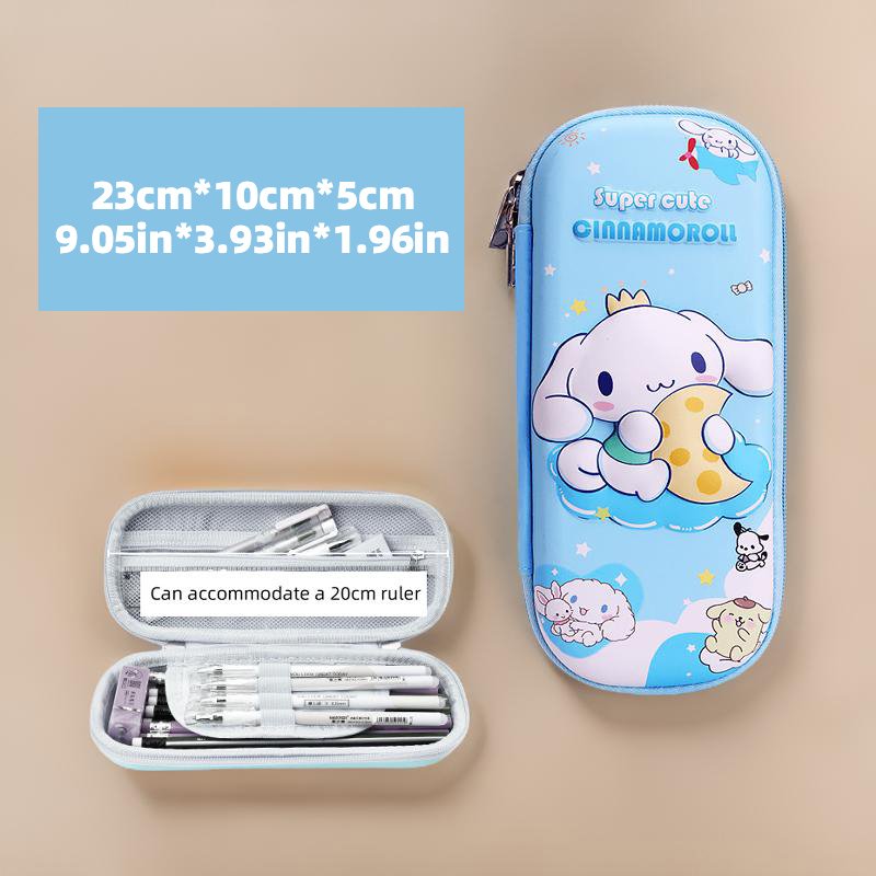 

Пенал Cinnamoroll & Kuromi — Стереоскопическая Коробка Из Искусственной Кожи Большой Емкости
