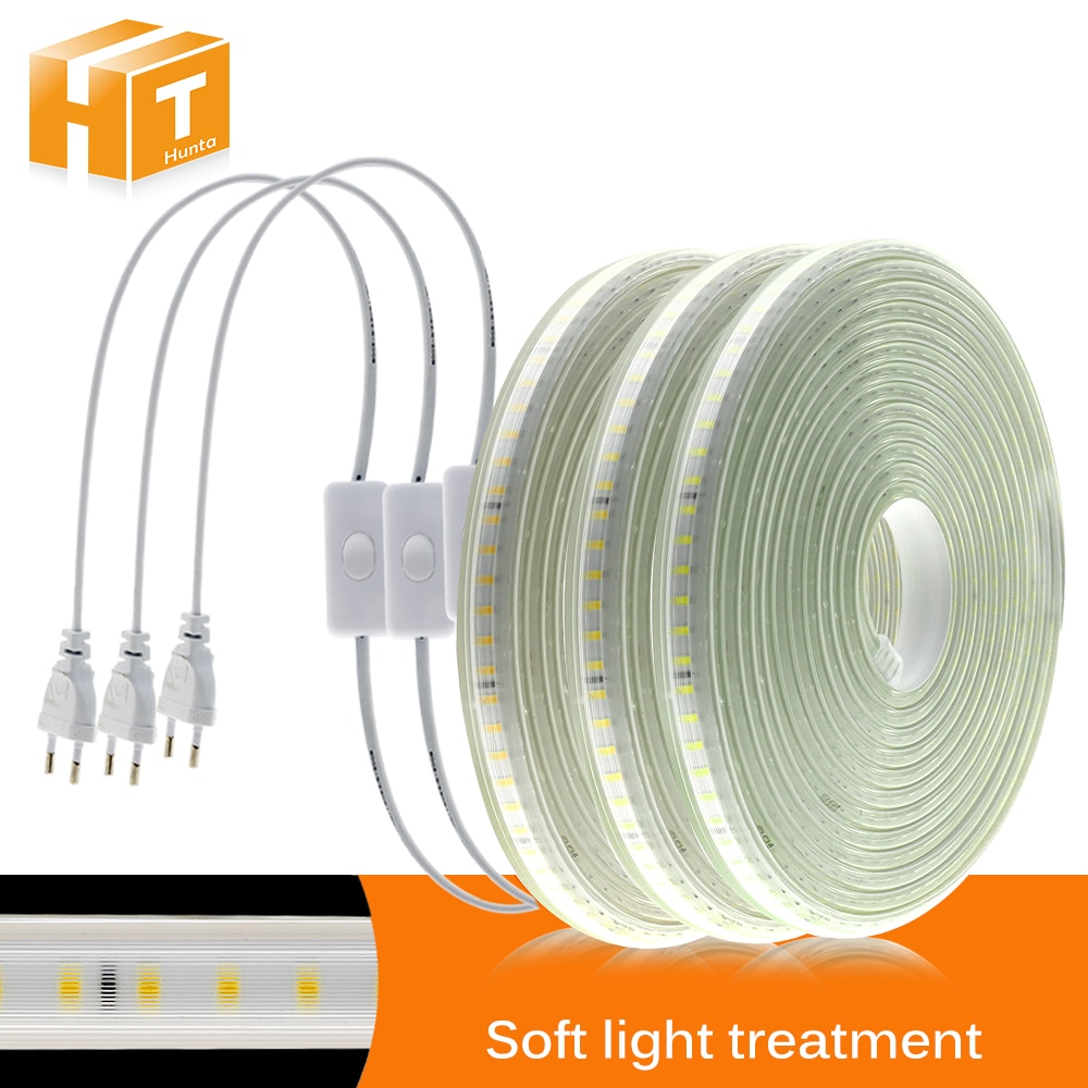 

Hunta светодиодная лента теплый белый 120LEDs/м 220V