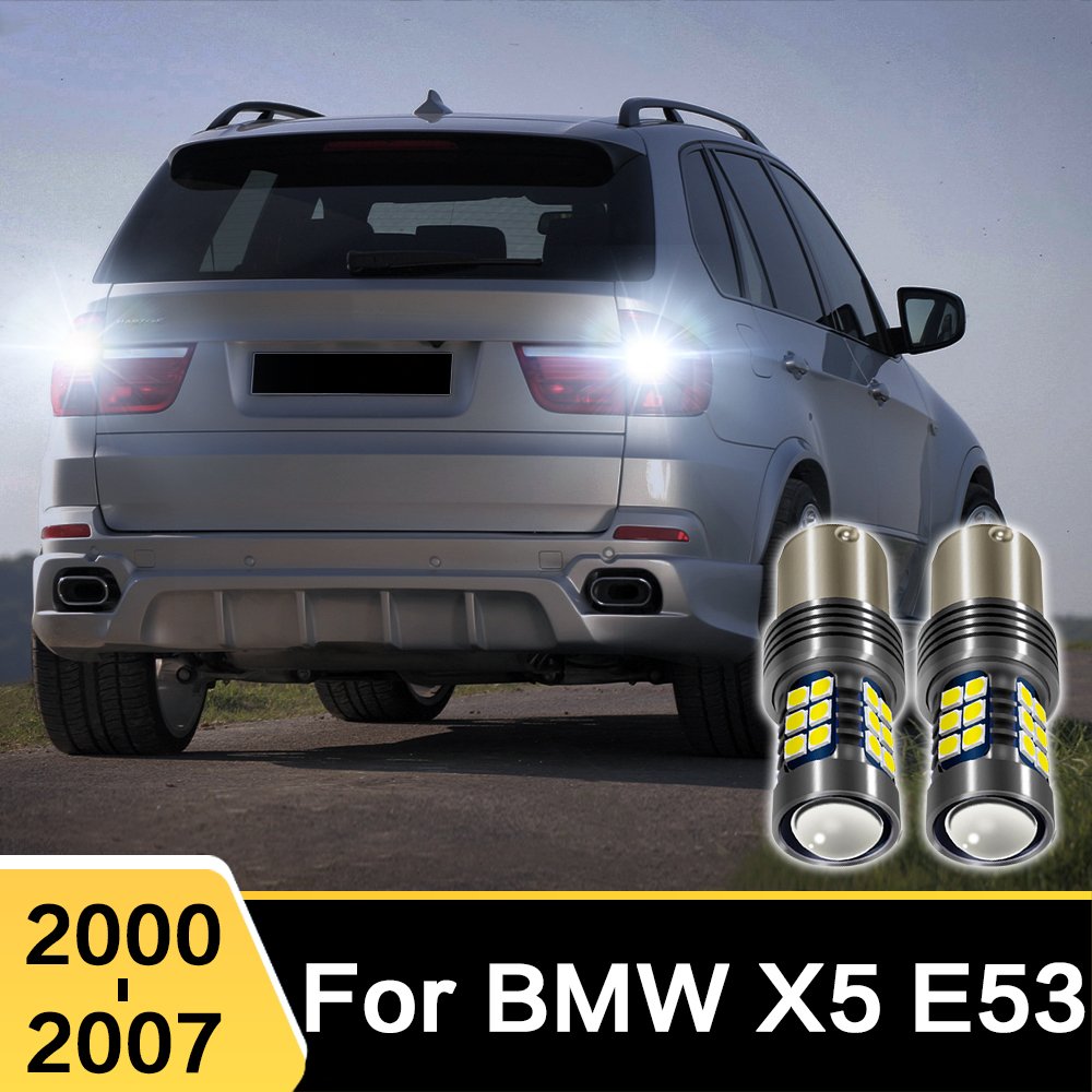 

2 шт. для BMW X5 E53 2000 2001 2002 2003 2004 2005 2006 2007 светодиодный автомобильный фонарь заднего хода Canbus лампы аксессуары