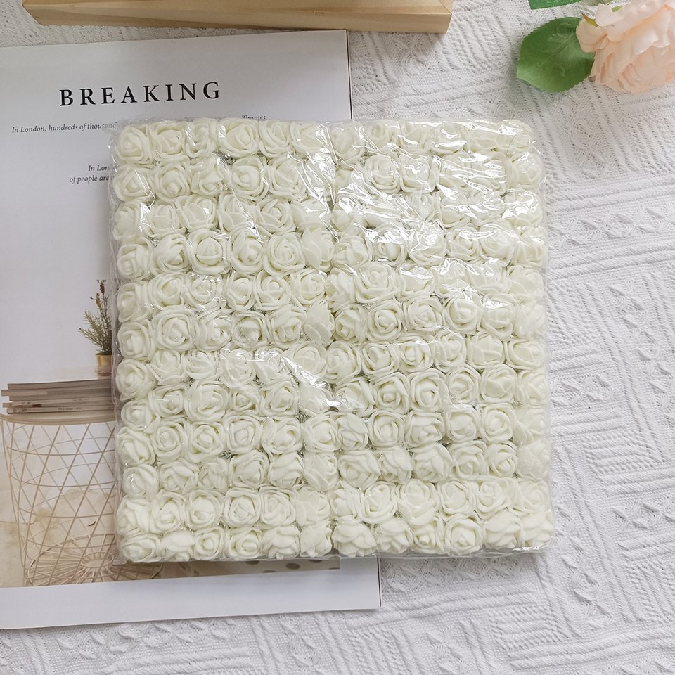

Искусственные розы из пенополиэтилена, 2 см, 144 шт.