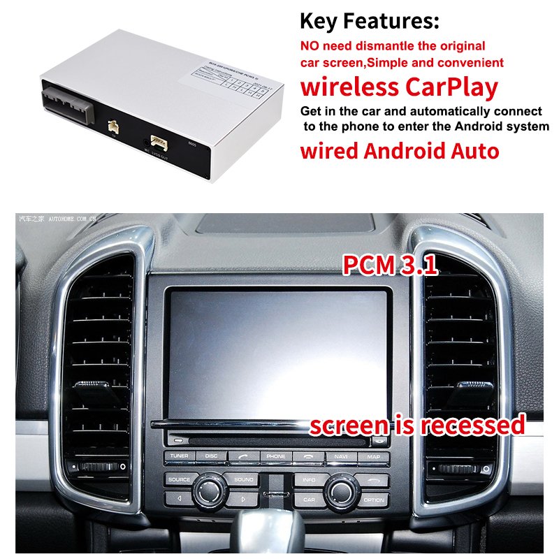 

Krando беспроводной Carplay Box для Porsche Cayenne 911 957 955 958 PCM 3,1 4,0 Android, интерфейсный модуль Siri Control