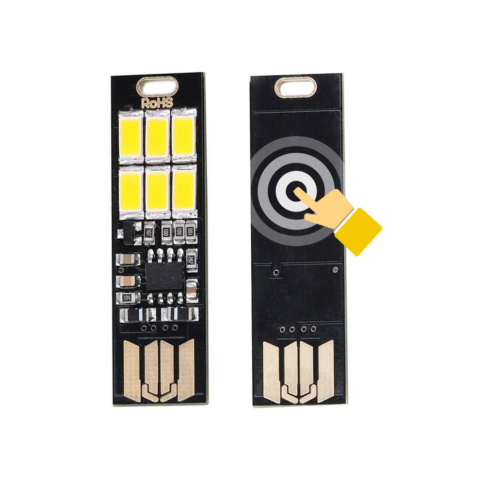 

GRN-FLASHING Портативный сенсорный USB фонарь