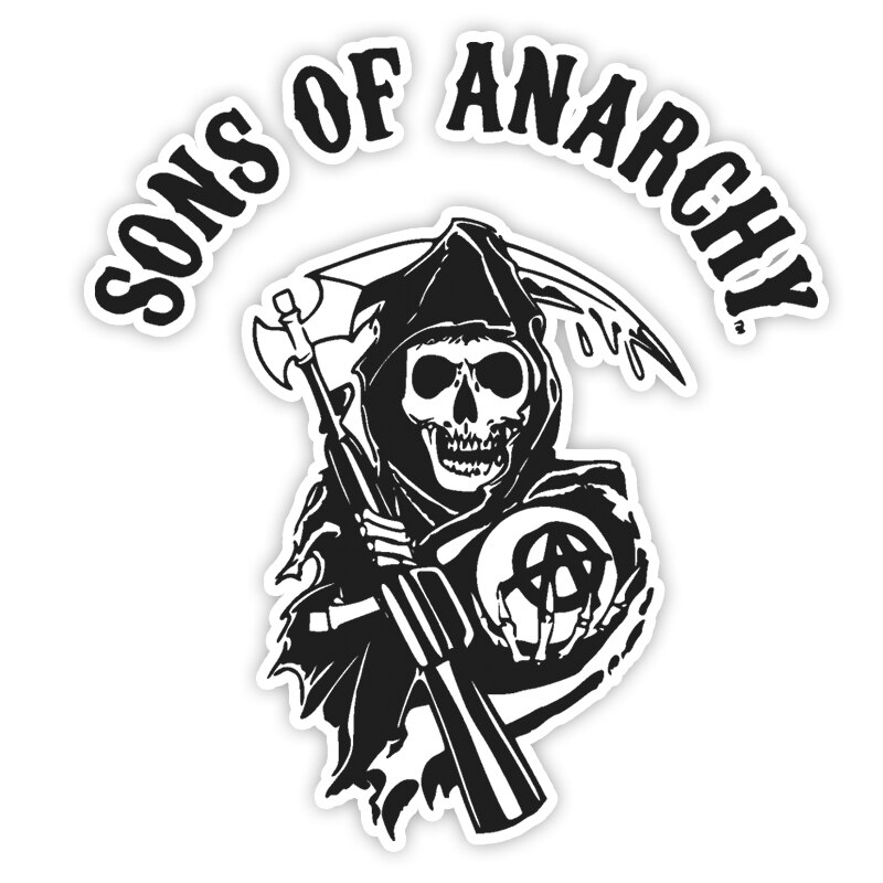 

Персонализированные автомобильные наклейки Sons of анархии, водостойкие и солнцезащитные наклейки для ремонта багажника, декоративные наклейки N166
