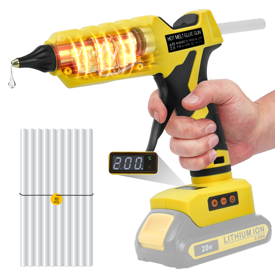 

Аккумуляторный клеевой пистолет RexLeLXB для аккумуляторов Dewalt 20В
