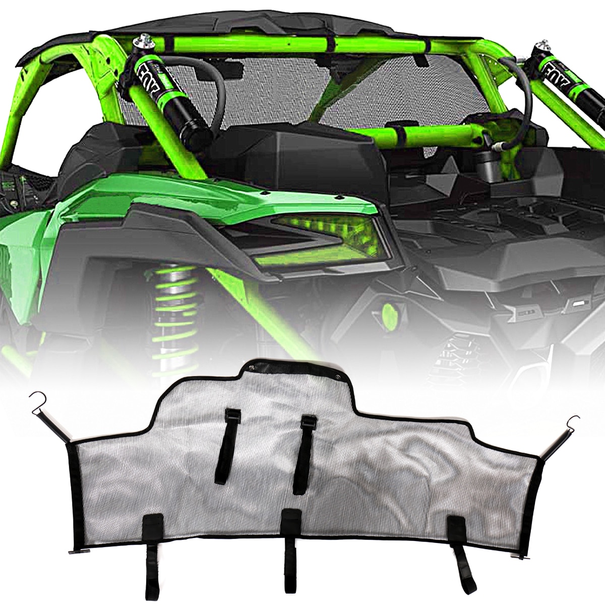 

Черная Сетка Заднего ветрового стекла подходит для моделей Can-Am Maverick X3 Max R 2017-2023
