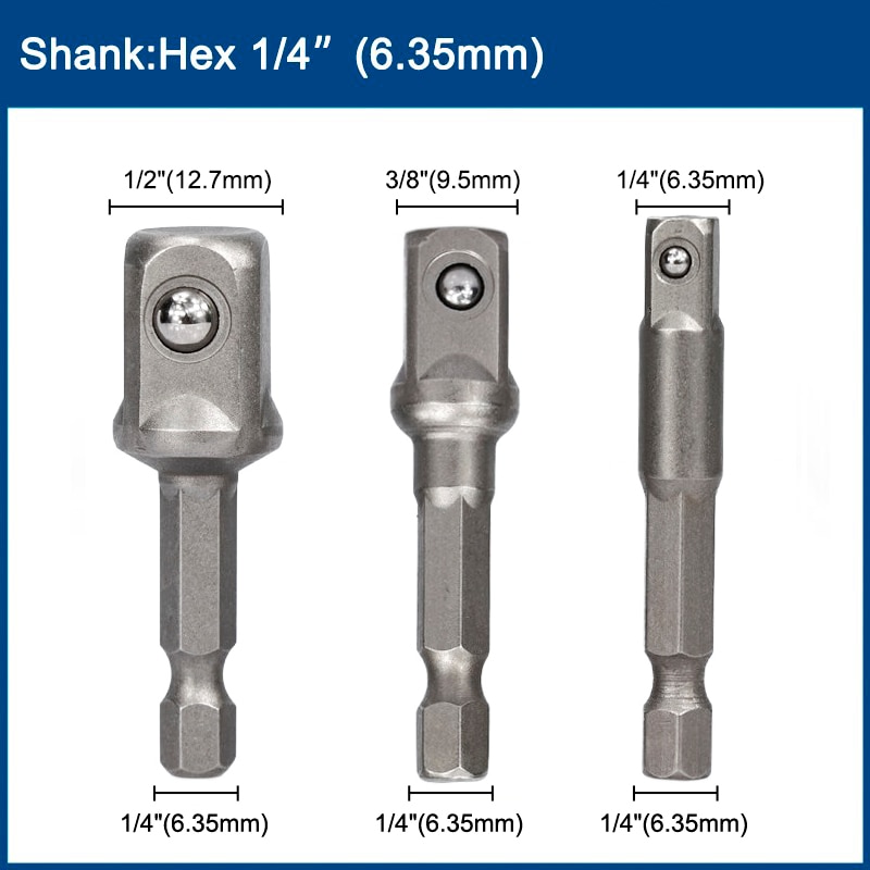 

XCAN переходник для сверл 1/4", 3/8", 1/2"