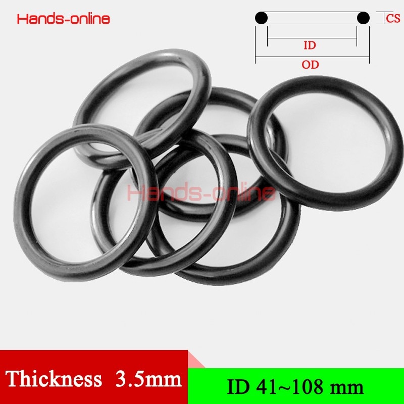 

Резиновые уплотнительные кольца NBR70 Hands-online 3.5mm