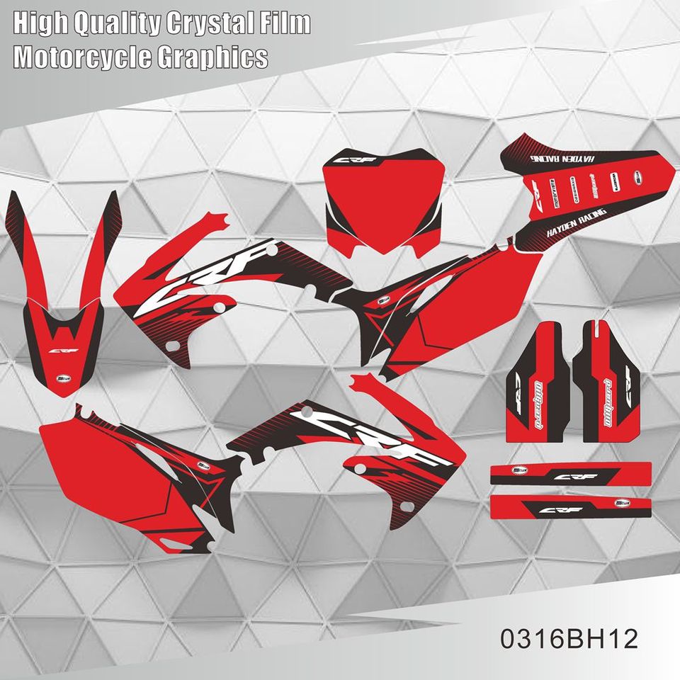 

Для HONDA CRF250 R CRF 250R 2010 2011 2012 2013 CRF450 R CRF 450R 2009 2010 2011 2012 графические наклейки наклейки фон