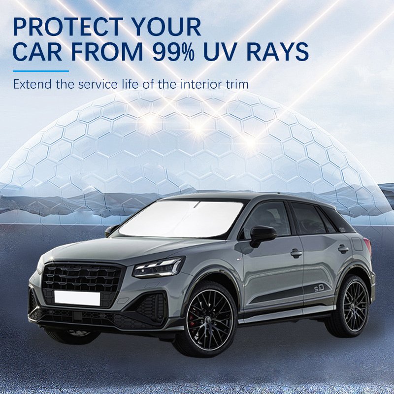 

Для Audi Q2 2018-2024 A1 A3 S3 летние автомобильные аксессуары автомобильные солнцезащитные козырьки на лобовое стекло для переднего окна солнцезащитный крем УФ-зонтик