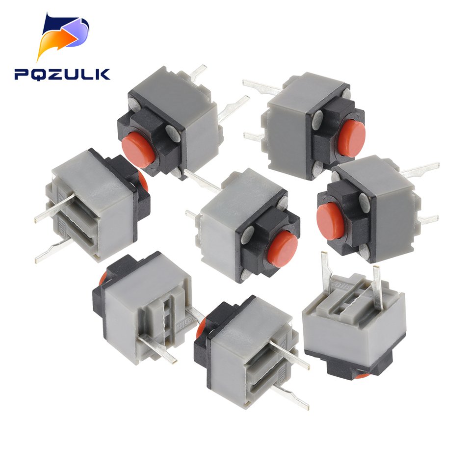 

100 шт. бесшумные микропереключатели Kailh 6*6*7.3 мм PQZULK