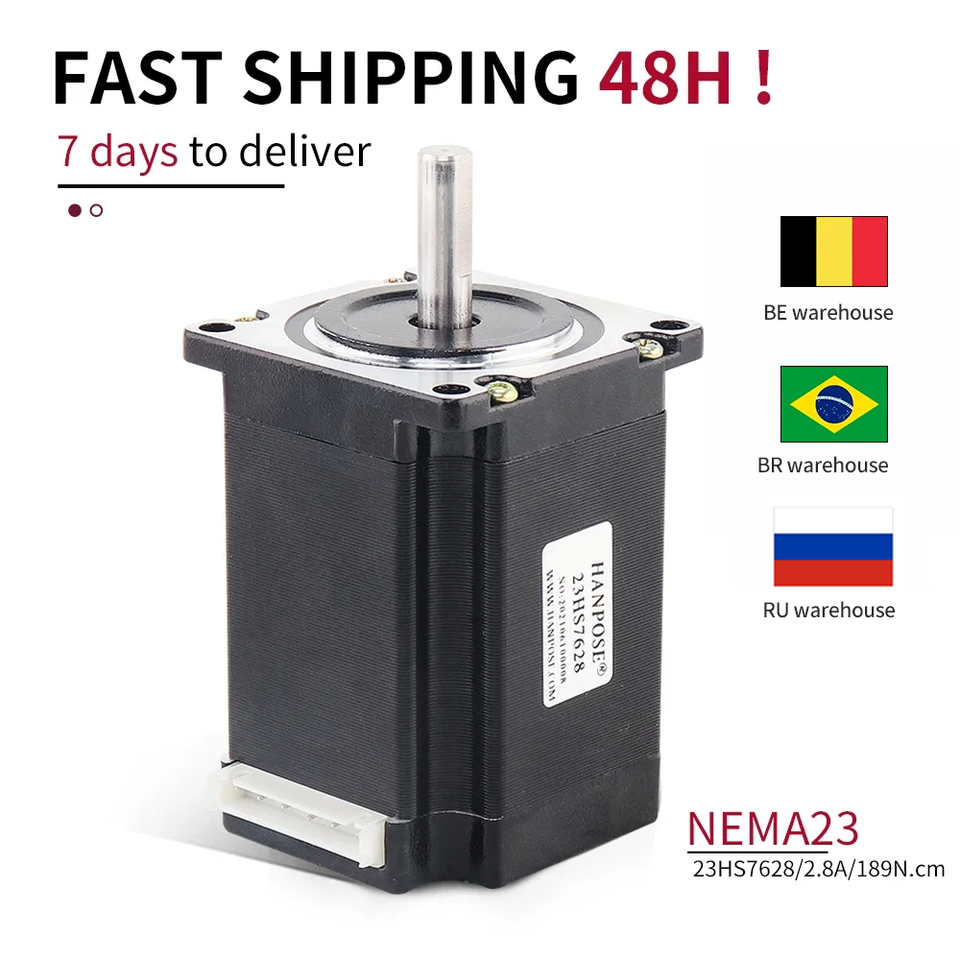 

Шаговый двигатель Nema 23 23HS7628