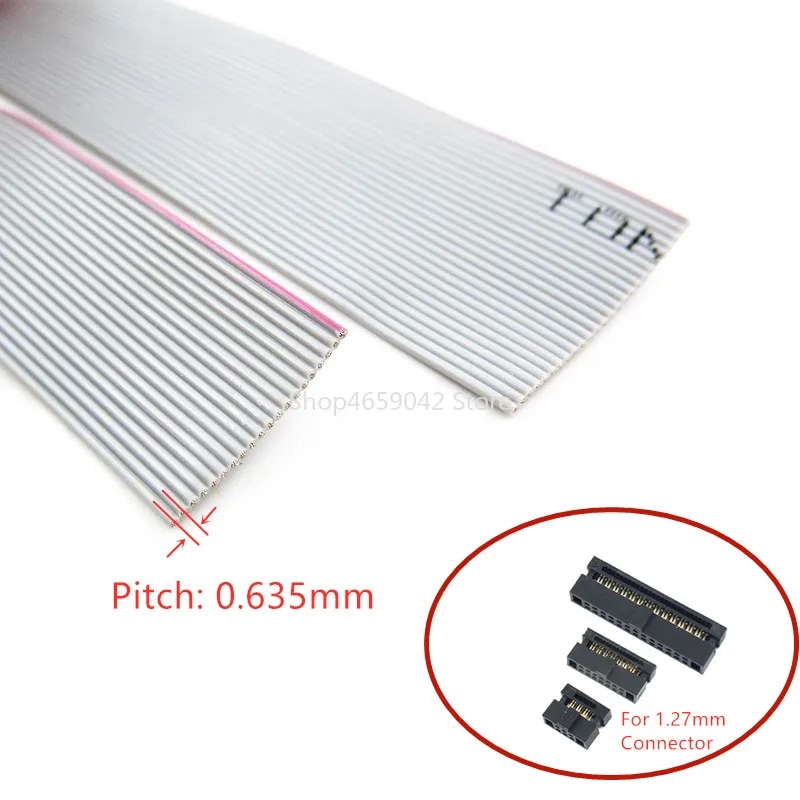 

Ленточный кабель 0.635 Flat Cable серый 1 метр 30AWG