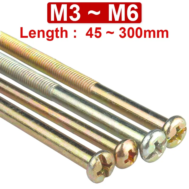 

Оцинкованные винты M3M4M5M6 с крестообразной головкой 35~300 мм