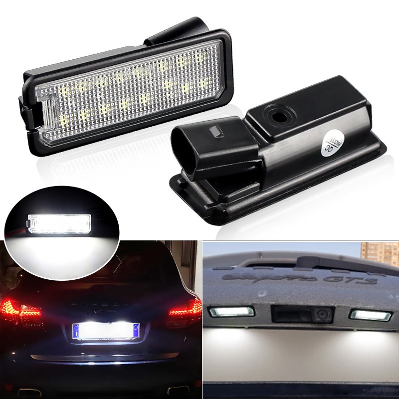 

ДЛЯ Boxster Cayman Carrera Cayenne 987/997/958 2x CANBus без ошибок, Белый светодиодный номерной знак, фотолампа