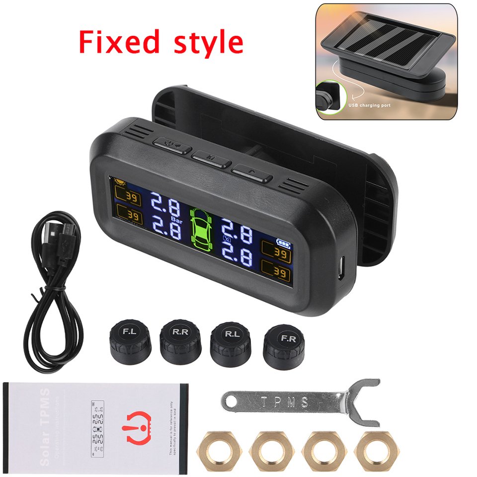 

Leepee Solar TPMS Система Контроля Давления В Шинах С 4 Внешними Датчиками Предупреждение О Температуре И Эффективности Испол...