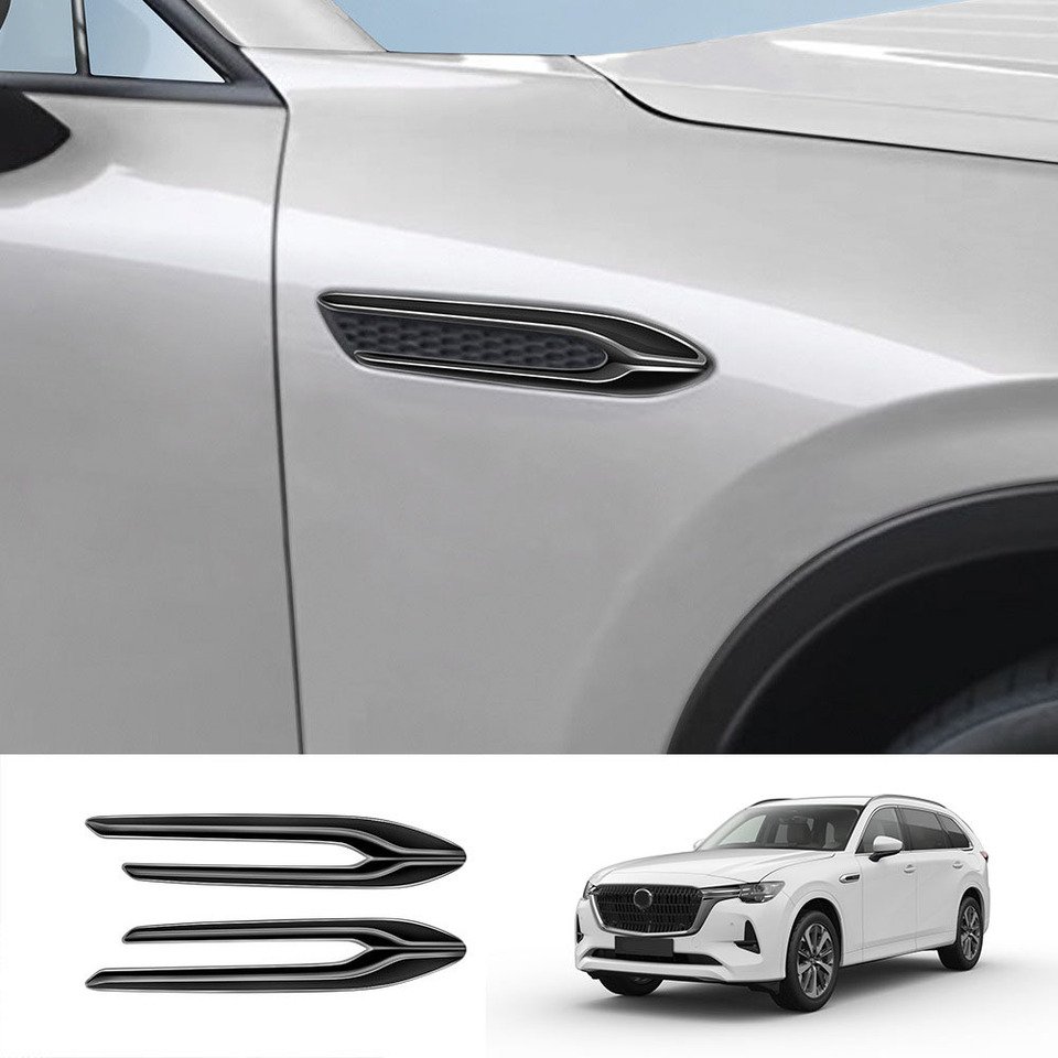 

Для Mazda CX60 2022-2024 Для cx-80 CX80 2024-2025 Автомобильное крыло с жабрами в виде акулы, боковое вентиляционное отверстие, наклейка, накладка, Стайлинг автомобиля
